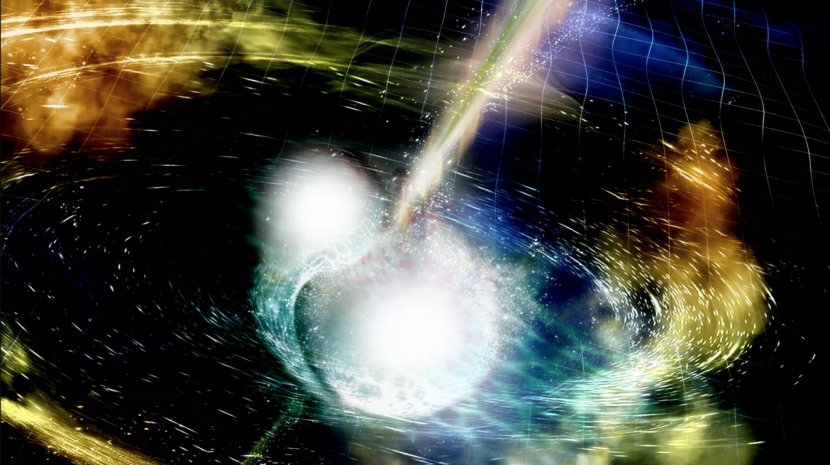First Observation Of Gravitational Waves LIGO Neutron Star Merger - Earth - Universe Transparent PNG