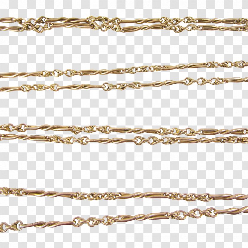 Rope Chain Gold Necklace Silver - Inch Transparent PNG