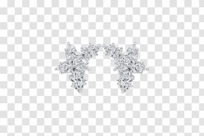 Earring Jewellery Diamond Harry Winston, Inc. Bride - Necklace - Platinum Safflower Three Dimensional Transparent PNG