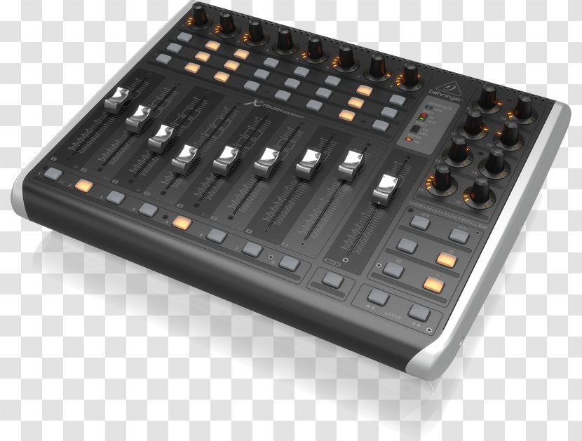 MIDI Controllers Behringer X-Touch Compact Digital Audio Workstation - Sound Mixer - Computer Transparent PNG
