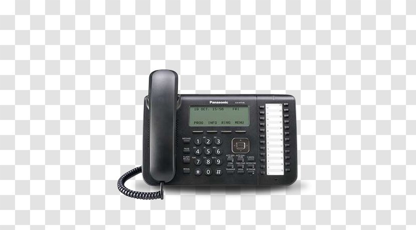 Panasonic KX-DT543 Wired Handset LCD IP Phone KX-DT543NE-B Business Telephone System - Technology - Answering Machine Transparent PNG
