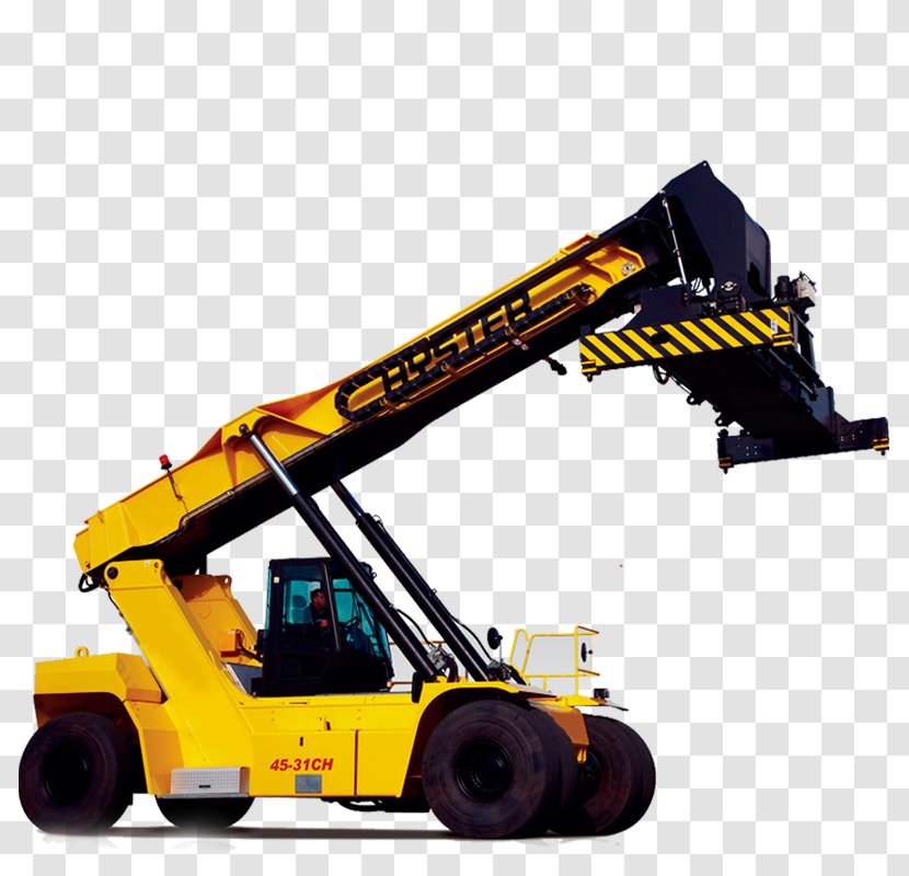 Reach Stacker Hyster Company Forklift Intermodal Container Machine - Truck - Campbell Crane Boom Transparent PNG