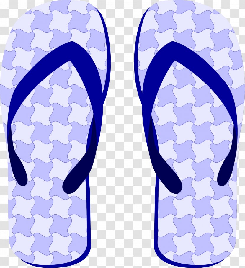 Cobalt Blue Footwear Flip-flops Electric - Shoe Transparent PNG