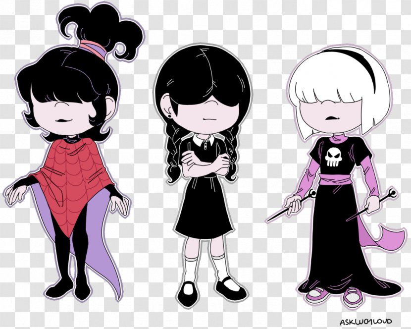 Lucy Loud Lincoln Cartoon Animation - Frame - Addams Family Transparent PNG