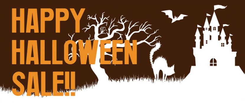 Happy Halloween Sale Promotion - Logo Text Transparent PNG