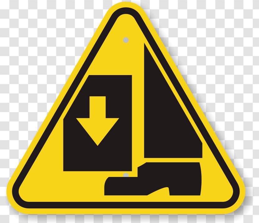 Hazard Symbol Warning Sign GHS Pictograms Clip Art - Foot - Caution Triangle Transparent PNG