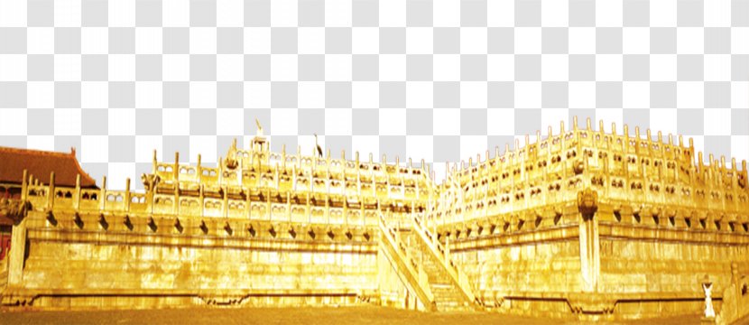Chinese Architecture Gold Galley - Building Transparent PNG