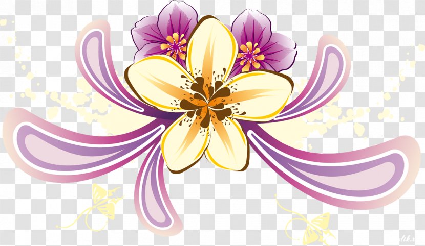 Floral Design Desktop Wallpaper Clip Art - Violet Transparent PNG