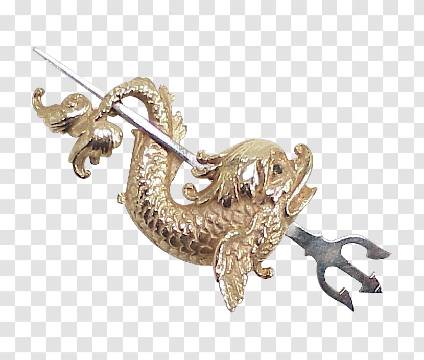 Jewellery Brooch Gold Fish Pendant Transparent PNG