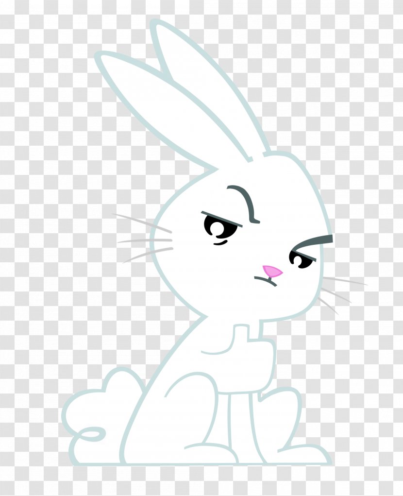 Fluttershy Rabbit Whiskers Angel Bunny Easter - Watercolor Transparent PNG