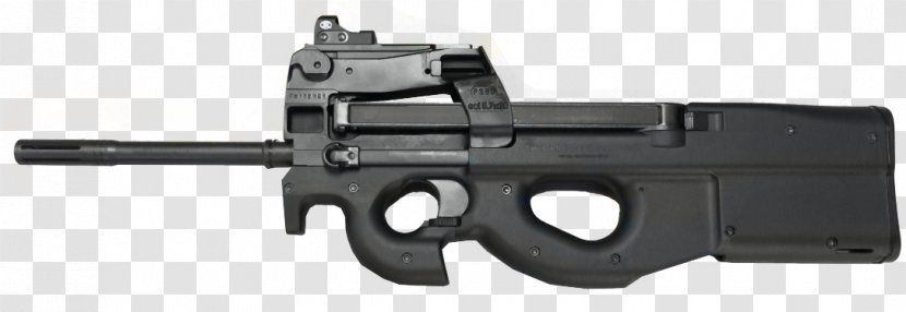 Trigger Firearm FN P90 PS90 Herstal - Heart - Weapon Transparent PNG