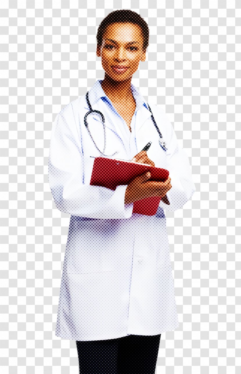 Uniform White Coat Physician Service Health Care Provider - Neck - Sleeve Employment Transparent PNG