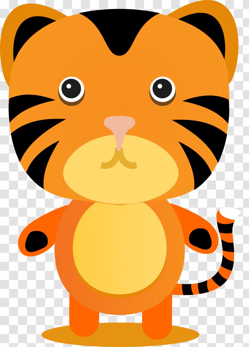 Tiger Whiskers Leopard Cat Lion - Flower - Yellow Cartoon Transparent PNG