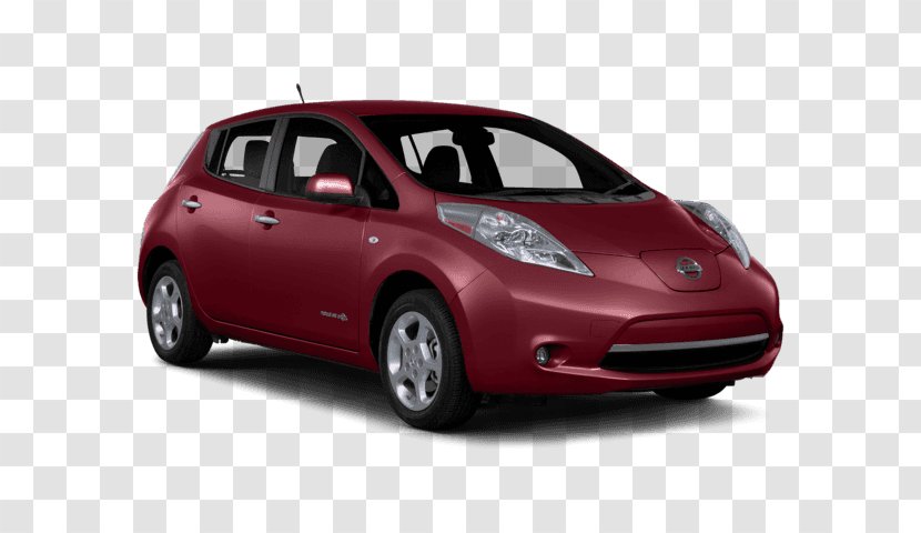 Nissan Leaf City Car Mid-size - Automotive Exterior Transparent PNG