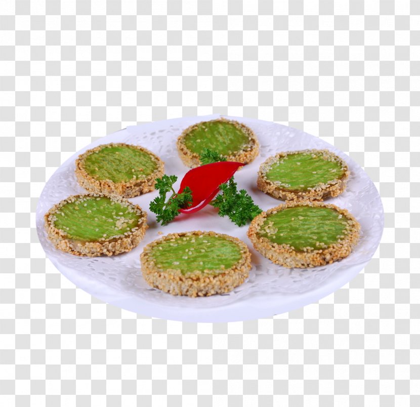 Mochi Green Tea Vegetarian Cuisine - Food - Product Six Pieces Of Cake Transparent PNG