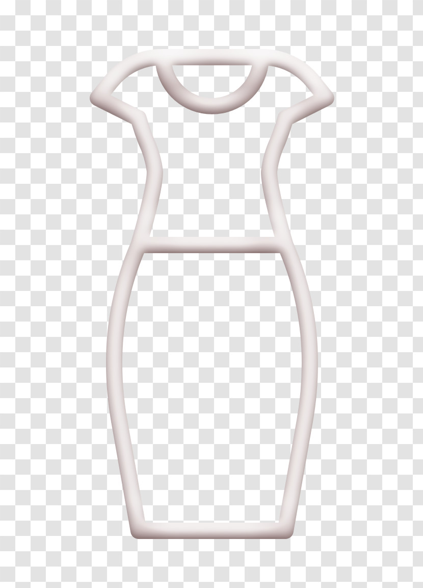 Pencil Dress Icon Clothes Icon Midi Dress Icon Transparent PNG