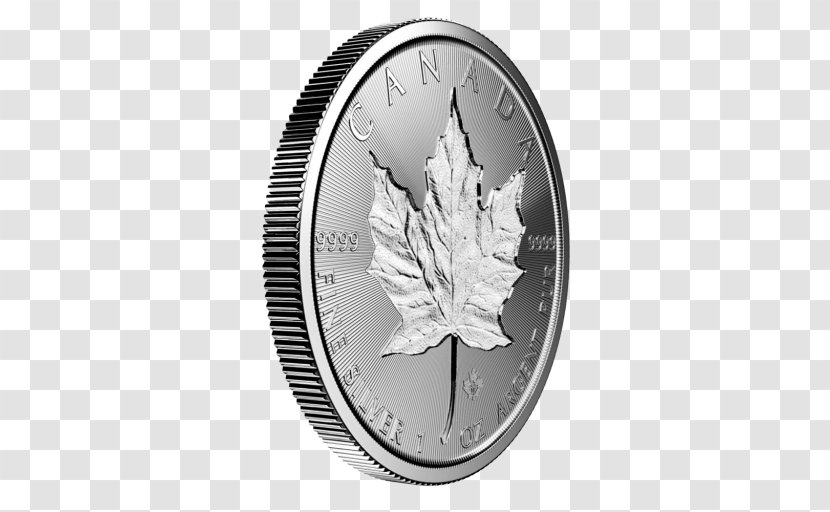 Canada Canadian Silver Maple Leaf Gold Coin - Tree Transparent PNG