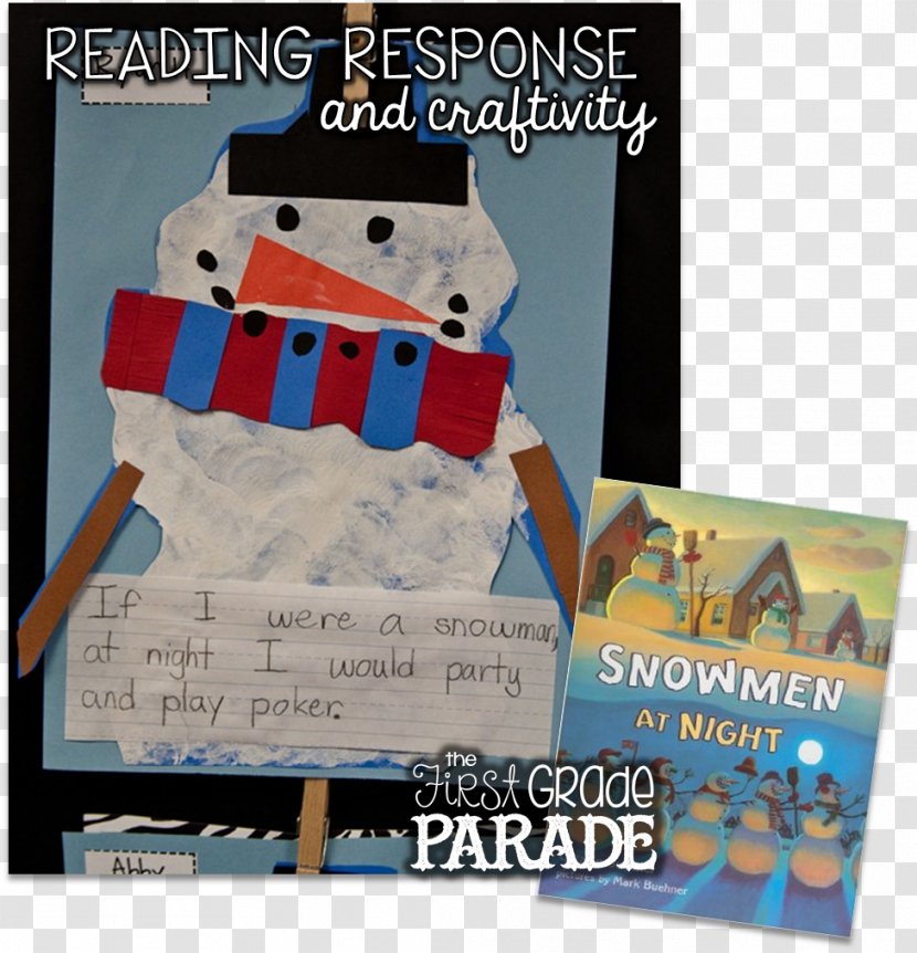 Snowmen At Night Writing Snowman First Grade Book - Student - Amusement Place Transparent PNG