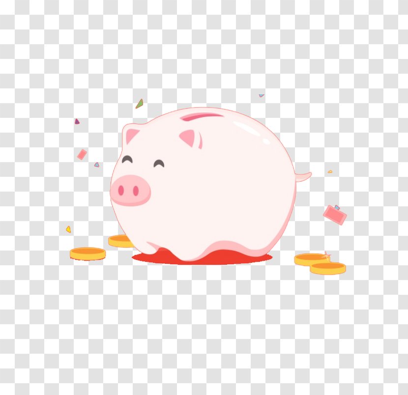 Domestic Pig Piggy Bank Illustration - Saving Transparent PNG