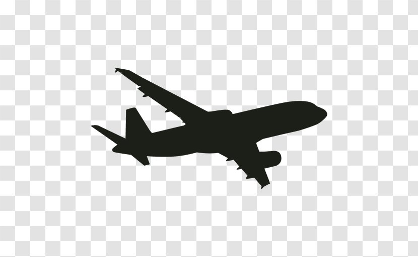 Airplane Aircraft Flight Airliner - Black And White - FLIGHT Transparent PNG
