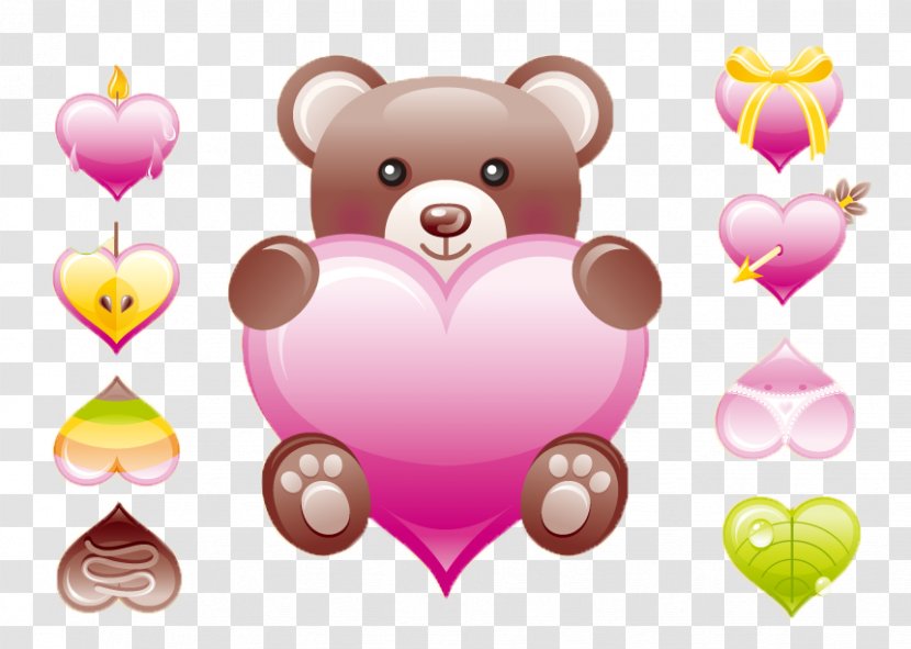 Heart Drawing - Panda Transparent PNG