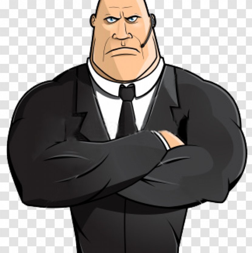 The Bodyguard Bouncer Security Guard Clip Art - Facial Hair - OLD MAN Transparent PNG