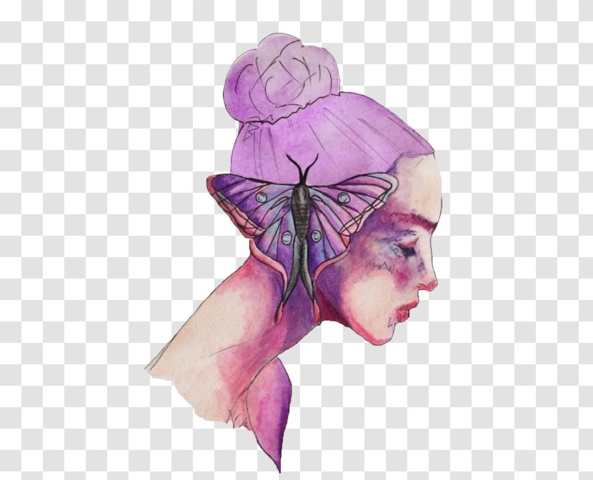Watercolor Painting Butterfly Transparent Wheel Drawing - Joint - Aesthetic Transparent PNG