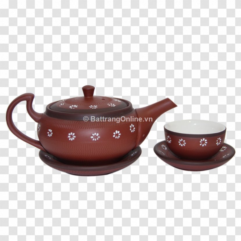 Ceramic Pottery Coffee Cup Teapot Porcelain - Kettle - Hoa Sứ Transparent PNG