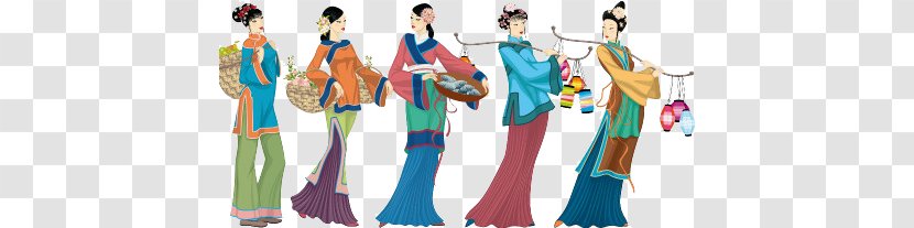 Chinese Royalty-free Illustration - Cartoon - Women Transparent PNG