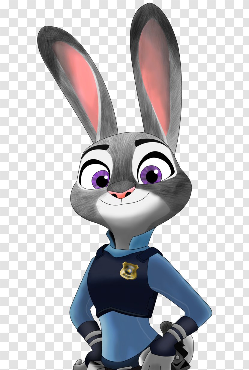 Lt. Judy Hopps Rabbit Nick Wilde Yax Finnick - Police Officer Transparent PNG