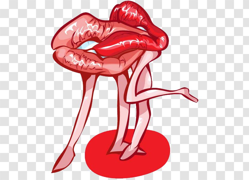 Kiss Lip Clip Art - Watercolor - Flaming Lips Transparent PNG
