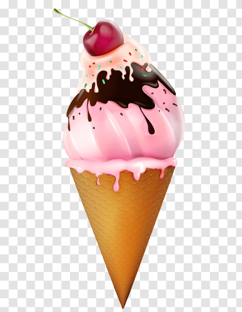 Ice Cream Cones Sundae Clip Art Openclipart Transparent PNG