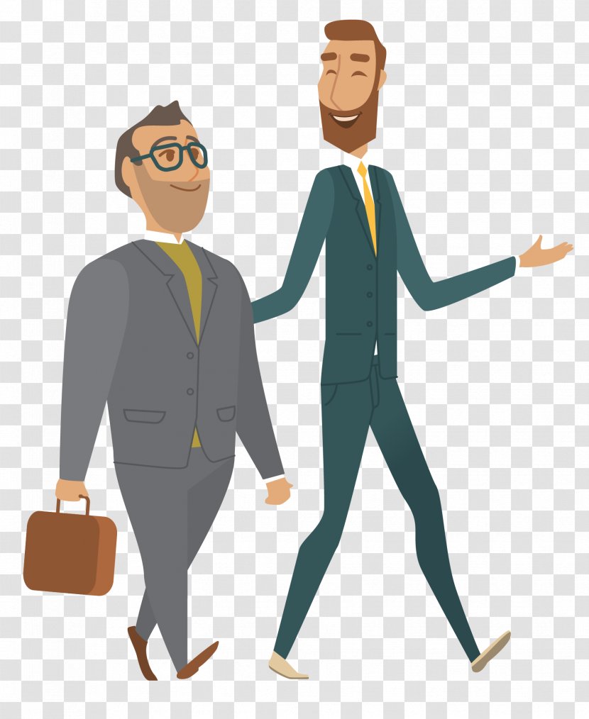 Cartoon Illustration - Public Relations - Business Man Transparent PNG