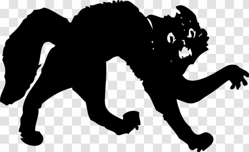 Black Cat Kitten Clip Art - And White Transparent PNG