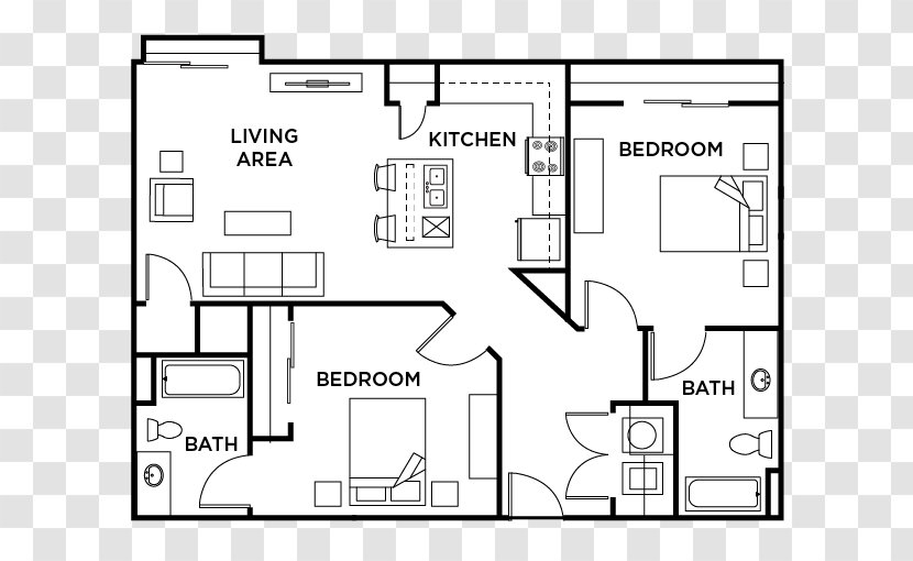 Floor Plan Paper White Brand - Monochrome - Design Transparent PNG