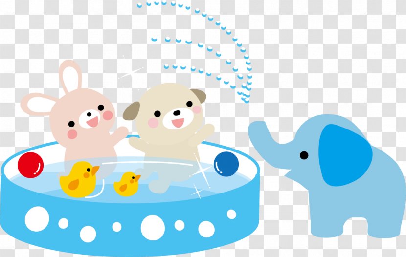 Elephant Summer Swimming Pool Photography - Organism Transparent PNG