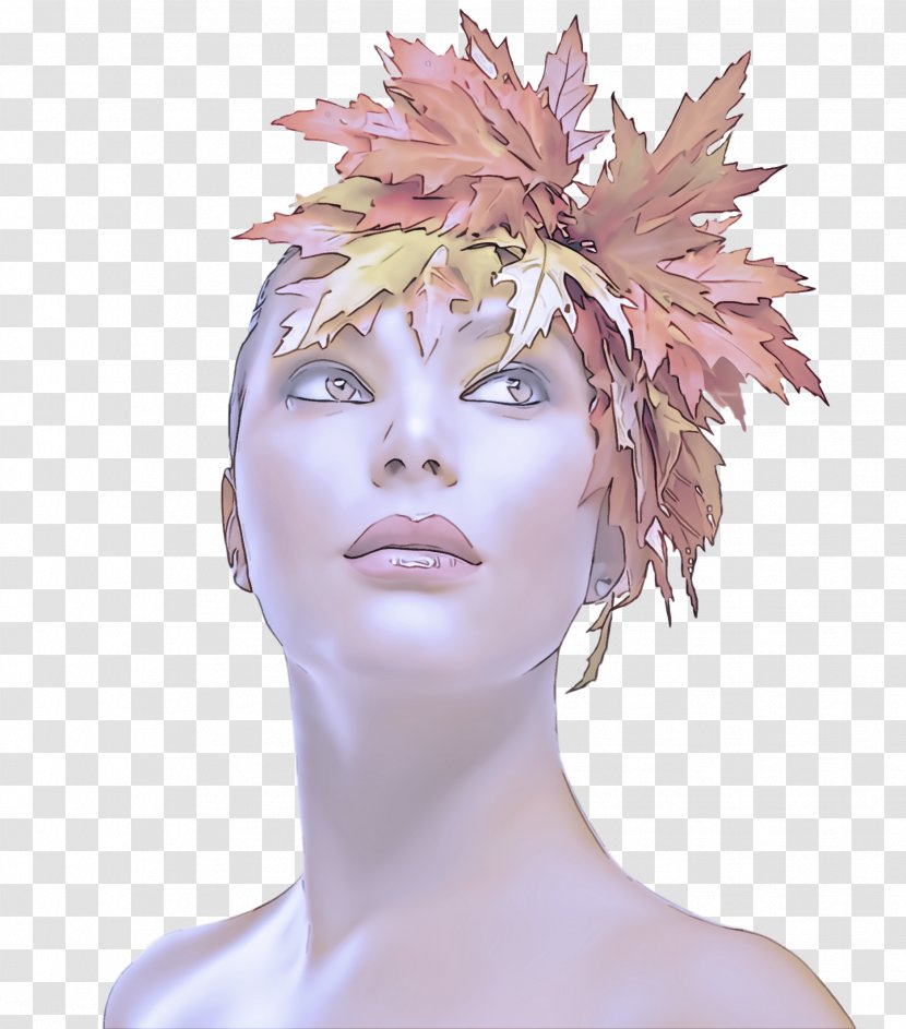 Face Hair Headpiece Head Leaf - Accessory Chin Transparent PNG
