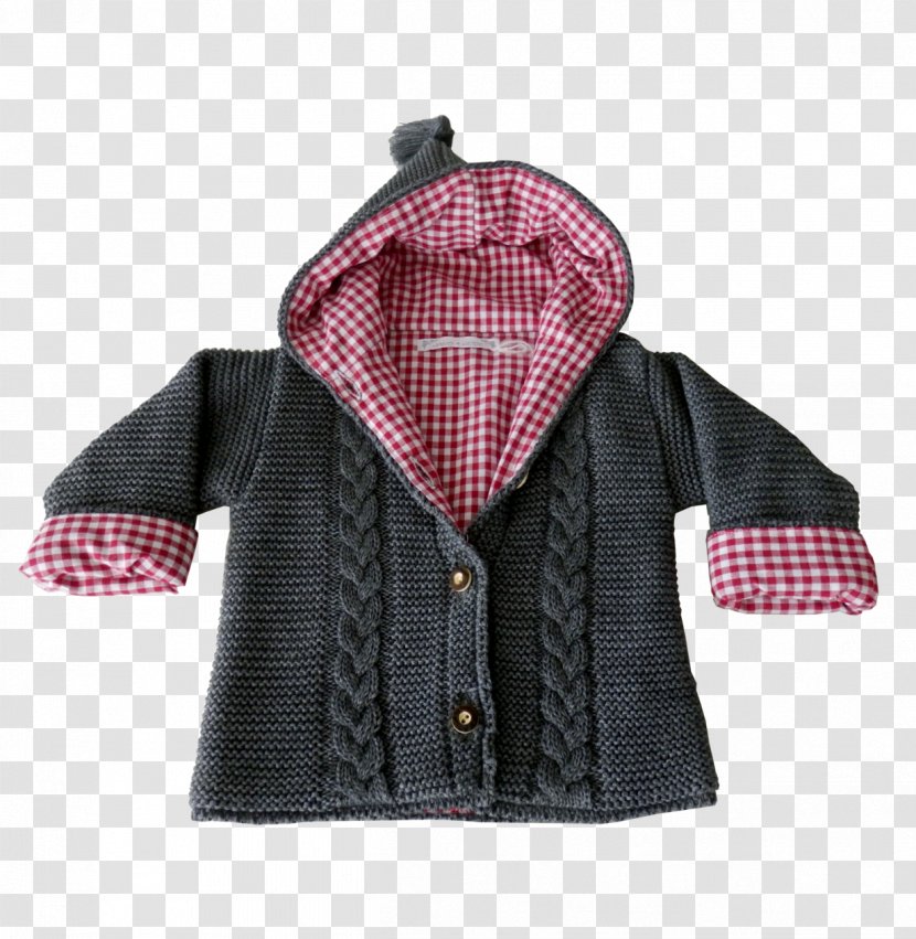 Sleeve Sweater Jacket Outerwear Plaid Transparent PNG