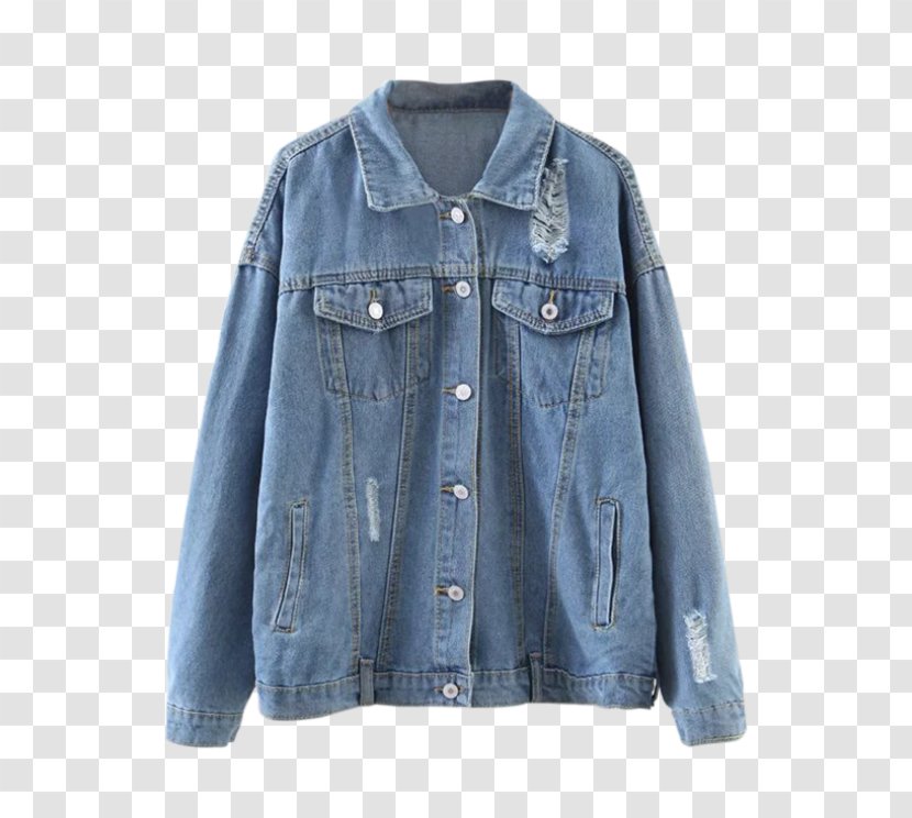 Hoodie Jean Jacket Jeans Parka - Blue Coat Transparent PNG