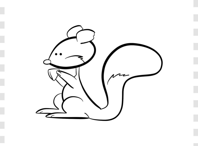 Squirrel Chipmunk Giant Panda Clip Art - Heart - Flying Coloring Page Transparent PNG
