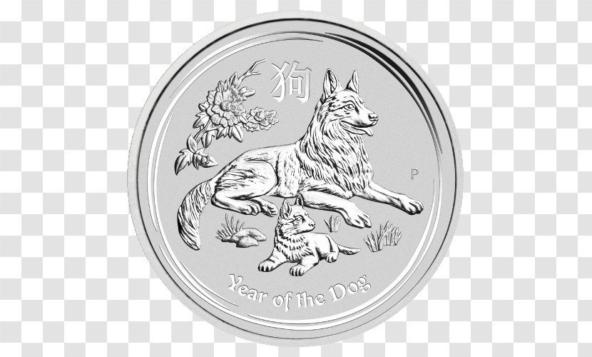 Perth Mint Dog Lunar Series Australian Bullion Coin - Currency - Tree Transparent PNG