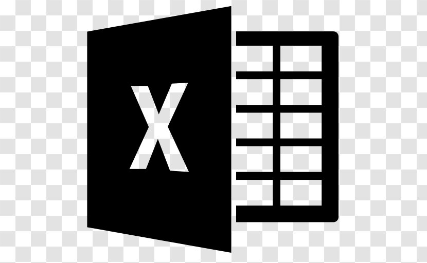 Microsoft Excel Word - Black And White Transparent PNG