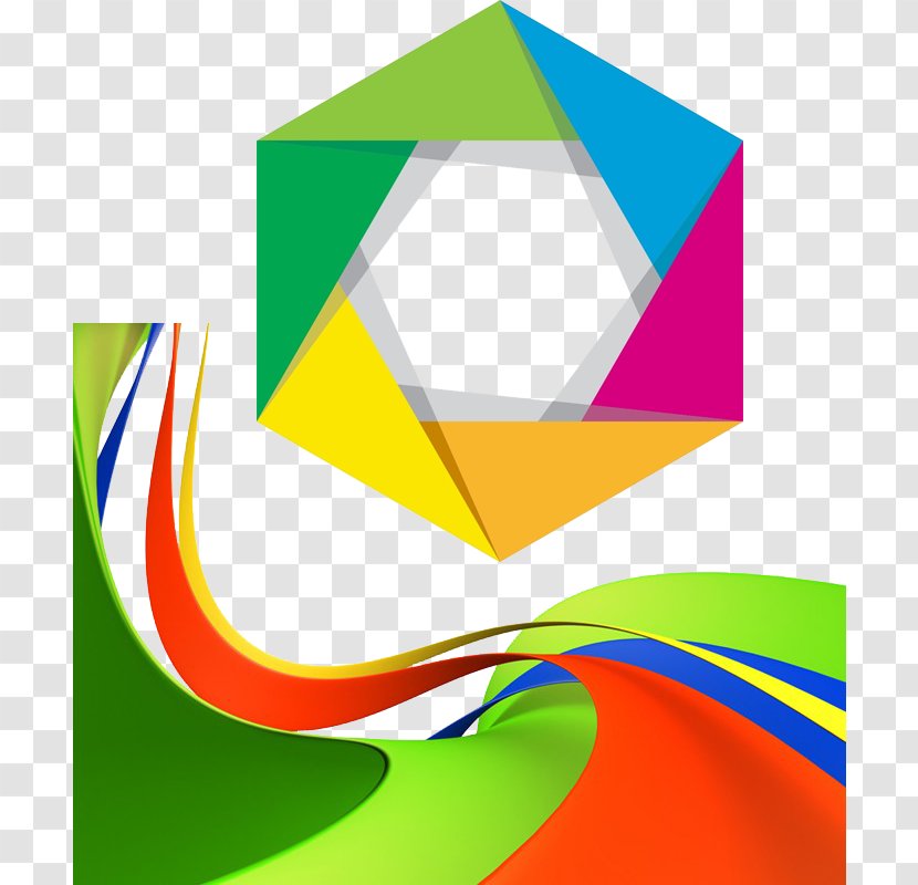 Rainbow Lines Graphic Design - Triangle Transparent PNG