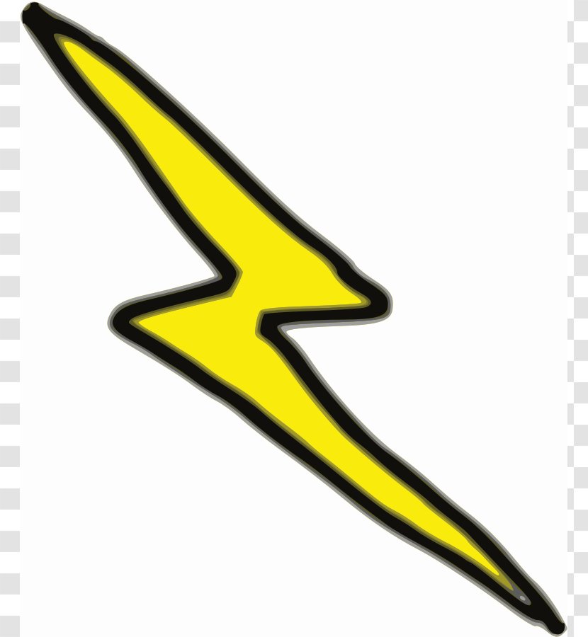 Thunderbolt Lightning Thunderstorm Clip Art - Yellow - Graphic Bolt Transparent PNG