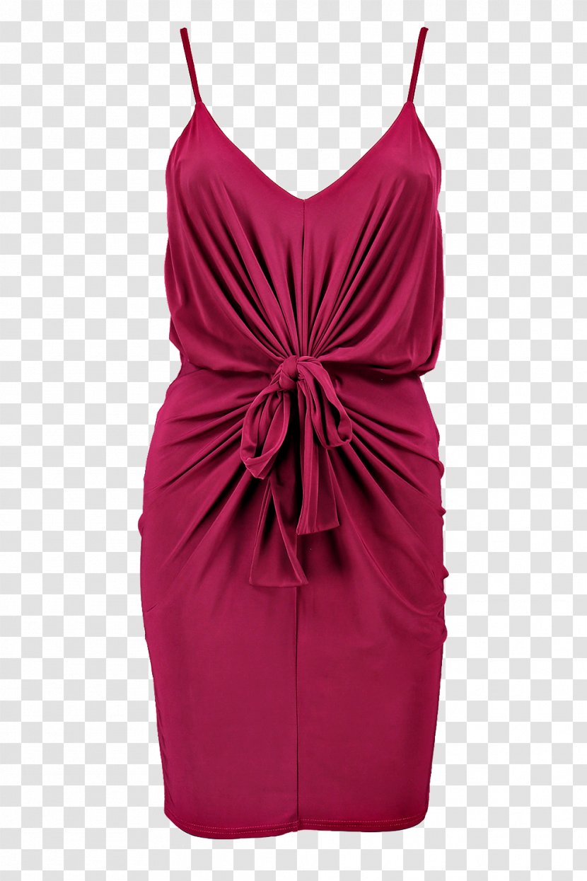 Shoulder Cocktail Dress Magenta - Neck Transparent PNG