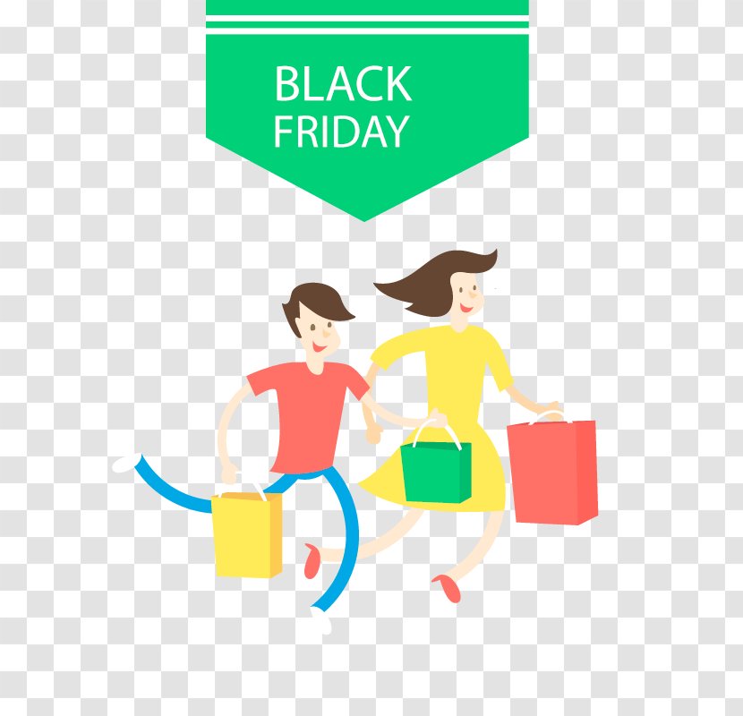Black Friday Shopping Bag - Human Behavior - Vector Transparent PNG