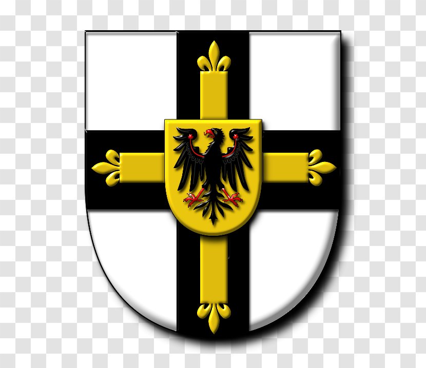 Teutonic Knights State Of The Order Kingdom Jerusalem Military Grand Master - Symbol - White Gauze Transparent PNG