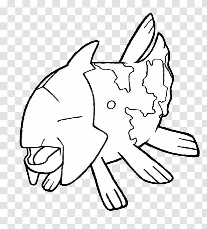 Line Art Relicanth Drawing Clip - Watercolor Transparent PNG