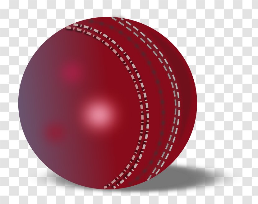 Cricket Balls Clip Art - Red - Vector Transparent PNG