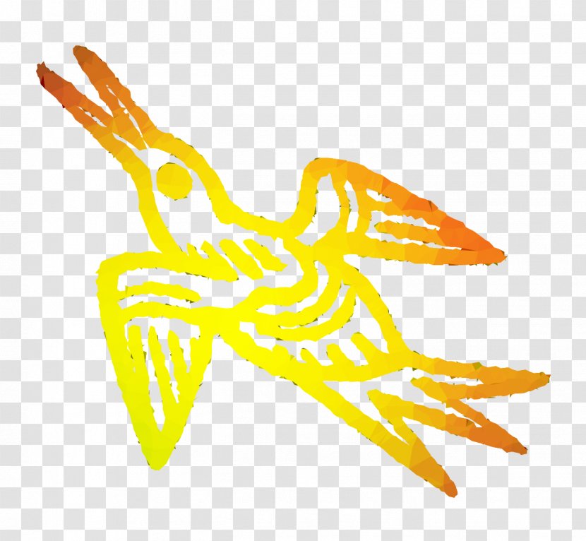 Clip Art Illustration Yellow Angle Beak - Pollinator - Hm Transparent PNG
